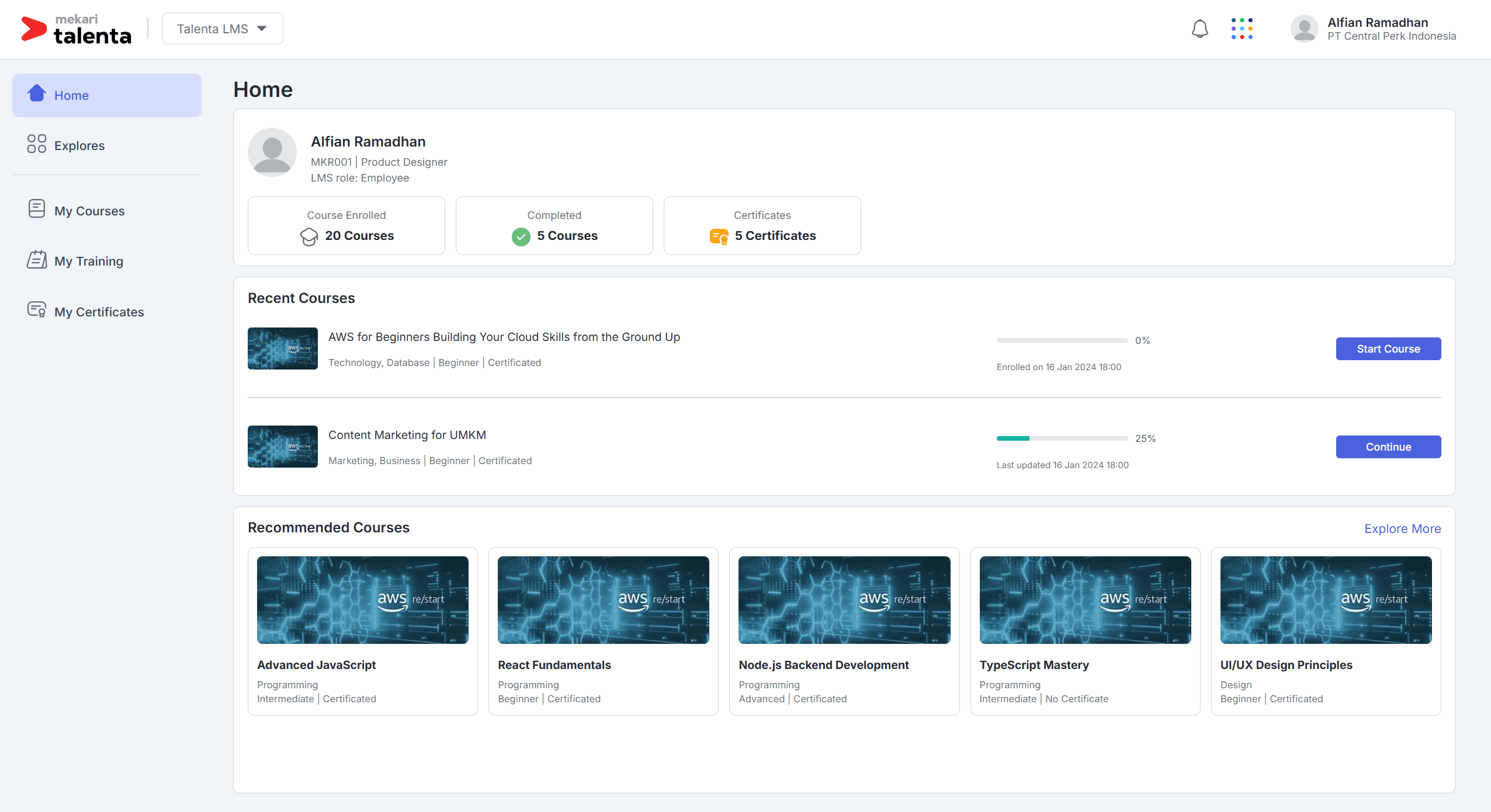 Lerning Management System Mekari